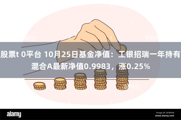 股票t 0平台 10月25日基金净值：工银招瑞一年持有混合A最新净值0.9983，涨0.25%